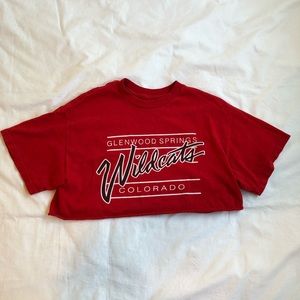 Red Vintage Crop Top